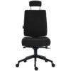 ERGO PLUS ULTRA 24HR OPERATOR CHAIR WITH HEADREST BLACK thumbnail-1