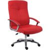 Hoxton Executive Chair Leather Faced Red thumbnail-0