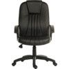 CITY LEATHER FACED EXECUTIVE ARMCHAIR BLACK thumbnail-1