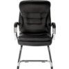 GOLIATH LIGHT LEATHER FACED VISITORS CHAIR BLACK thumbnail-1