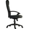 LEADER LEATHER FACED EXECUTIVE ARMCHAIR BLACK thumbnail-1