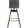 SPIN BARSTOOL GREY/DARK WOOD thumbnail-1