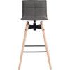 SPIN BARSTOOL GREY/LIGHT WOOD thumbnail-1