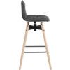 SPIN BARSTOOL GREY/LIGHT WOOD thumbnail-2