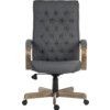 WARWICK TRADITIONAL EXECUTIVE ARMCHAIR GREY/DRIFTWOOD thumbnail-0