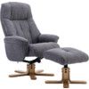 DENVER RECLINER & FOOTSTOOL GREYSTONE thumbnail-0