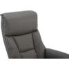 MONTREAL LEATHER LOOK RECLINER & FOOTSTOOL GREY/NATURAL thumbnail-4