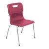 TITAN FOUR LEGGED CHAIR 430mm - BURGUNDY thumbnail-0