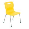 TITAN FOUR LEGGED CHAIR 430mm - YELLOW thumbnail-0