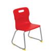 TITAN SKID BASE CHAIR 350mm - RED thumbnail-0