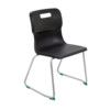 TITAN SKID BASE CHAIR 430mm - BLACK thumbnail-0