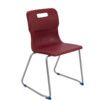 TITAN SKID BASE CHAIR 460mm - BURGUNDY thumbnail-0