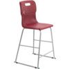 TITAN HIGH CHAIR 610mm - BURGUNDY thumbnail-0