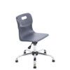 TITAN SENIOR SWIVEL CHAIR 11+ YEARS WITH GLIDES - CHARCOAL thumbnail-0