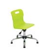 TITAN JUNIOR SWIVEL CHAIR 5-11 YEARS WITH GLIDES - LIME thumbnail-0