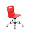 TITAN JUNIOR SWIVEL CHAIR 5-11 YEARS WITH GLIDES - RED thumbnail-0