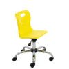 TITAN JUNIOR SWIVEL CHAIR 5-11 YEARS WITH CASTORS - YELLOW thumbnail-0