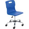 TITAN SENIOR SWIVEL CHAIR 11+ YEARS WITH CASTORS - BLUE thumbnail-0