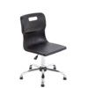 TITAN SENIOR SWIVEL CHAIR 11+ YEARS WITH GLIDES - BLACK thumbnail-0