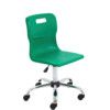 TITAN SENIOR SWIVEL CHAIR 11+ YEARS WITH CASTORS - GREEN thumbnail-0