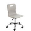 TITAN SENIOR SWIVEL CHAIR 11+ YEARS WITH CASTORS - GREY thumbnail-0