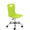 TITAN SENIOR SWIVEL CHAIR 11+ YEARS WITH CASTORS - LIME thumbnail-0