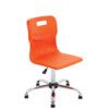 TITAN SENIOR SWIVEL CHAIR 11+ YEARS WITH GLIDES - ORANGE thumbnail-0