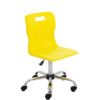 TITAN SENIOR SWIVEL CHAIR 11+ YEARS WITH CASTORS - YELLOW thumbnail-0