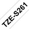 Black on White Strong Adhesive Labelling Tape, 36mm x 8M, TZES261 thumbnail-0