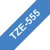 White on Blue Labelling Tape, 24mm x 8M, TZe-555 thumbnail-0