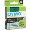 DYMO D1 TAPE 12mm BLACK ON GREEN 45019 thumbnail-0