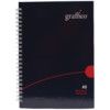 EN08814 GRAFFICO NOTEBOOK W/BOUNDH/BK A5 thumbnail-0