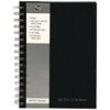 SBWRULA5 NOTEBOOK A5 W/B H/BACK FEINT RULED MARGIN BLK (PK-5) thumbnail-0