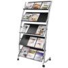 DD5GM MOBILE LITERATURE DISPLAY STAND 5-SHELF S/SIDED 3xA4 thumbnail-0