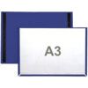 MAGNETIC DOCUMENT POCKETS A3 LANDSCAPE BLUE (PK-3) thumbnail-0