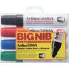 5100A, Whiteboard Marker Pen, Assorted, Broad, Bullet, Non-Retractable, 4 Pack thumbnail-0