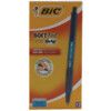 Soft Feel, Ballpoint Pen, Blue, Retractable, Medium, 1mm Line Width, Non-Refillable, 12 Pack thumbnail-0