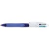 4-Colour Fashion Grip, Ballpoint Pen, Assorted, Retractable, Medium, 0.4mm Line Width, Non-Refillable, 12 Pack thumbnail-0