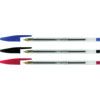 Cristal, Ballpoint Pen, Red, Non-Retractable, Fine, 1mm Line Width, Non-Refillable, 50 Pack thumbnail-1