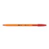 Orange, Ballpoint Pen, Red, Non-Retractable, Fine, 0.3mm Line Width, Non-Refillable, 20 Pack thumbnail-0