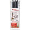 e-1800, Fineliner Pen, Black, Non-Retractable, 0.1-0.5mm,  3 Pack thumbnail-0