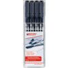 e-1880 Series, Fineliner Pen, Black, Fine Tip Size, 0.25 - 0.7mm Line Width, Pack of 4 thumbnail-0