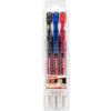 e-2185 Series, Gel Pen, Black/Blue/Red, Medium Tip Size, Pack of 3 thumbnail-0