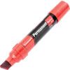 Permanent Marker Pen, Red, Broad, Chisel, Non-Retractable, 6 Pack thumbnail-0