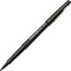 Flair, Fibre Tip Pen, Black, Non-Retractable, Medium, 0.8mm Line Width, Non-Refillable, 12 Pack thumbnail-0