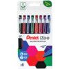 iZee BX460, Ballpoint Pen, Assorted, Non-Retractable, Broad, 0.5mm Line Width, Cartridge, 8 Pack thumbnail-0