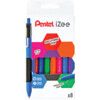 iZee BX470 Series, Ballpoint Pen, Assorted Colours, Broad Tip Size, 0.5mm Line Width, Pack of 8 thumbnail-0