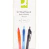 Ballpoint Pen, Black, Retractable, Medium, 1mm Line Width, Non-Refillable, 10 Pack thumbnail-2