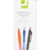 Ballpoint Pen, Blue, Retractable, Medium, 1mm Line Width, Non-Refillable, 10 Pack thumbnail-2