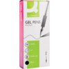 Gel Pen, Black, Fine Tip Size, 0.5mm Line Width, Pack of 10 thumbnail-2